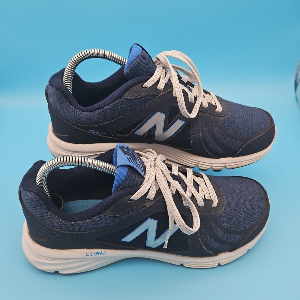 New Balance 496 V3 Womens Running Walking Hiking Blue Sneakers Sz 8.5 Comfort